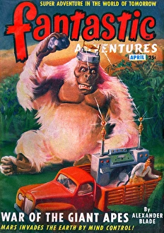 Images Dated 3rd December 2015: Fantastic Adventures - War of the Giant Apes