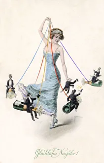 Images Dated 26th February 2019: Fantasy Austrian New Year Maypole