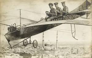 Sky Line Prints: Fantasy card - flying over Constantinople