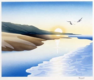Beautiful Landscapes Gallery: Fantasy coastal scenery at sunrise
