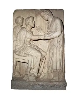 Youthful Prints: Farewell Stelae. Classical Greek art