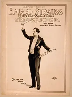 Eduard Prints: Farewell tour of Eduard Strauss, Imperial Court musical dire