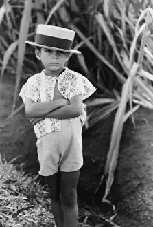Farm boy along the road near Corozal, Puerto Rico