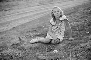 Nebraska Prints: Farm girl. Seward County, Nebraska