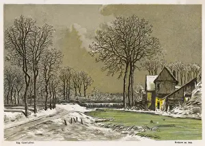 Farm in the Snow