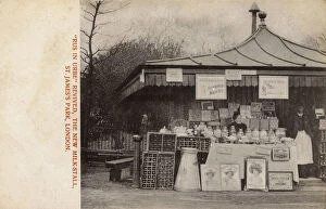Pail Collection: Farm Stall in St. Jamess Park, London - New Milkstall