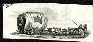 Images Dated 5th September 2017: Farm wagon and eight horses