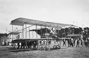 Aero Gallery: Farman Biplane of Graham White at the Midland Aero Club ?