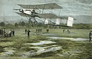 Englishman Prints: Farman Biplane Record