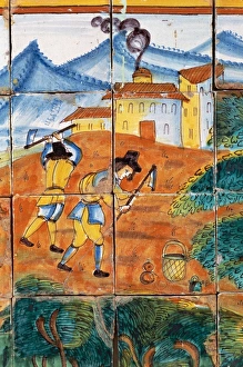 Lleida Collection: Farmers. 17th century. Catalonia. Spain