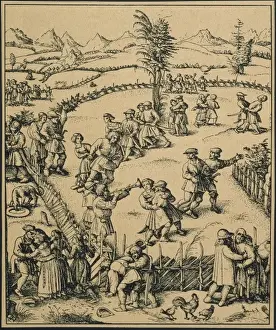 Coward Prints: Farmers party in a German farm ( Der Jahrmarkt )