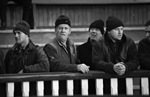Galloway Prints: Farmers pull faces at sheep sale, SW Scotland