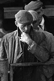 Sellers Prints: Three farmers at sheep sale