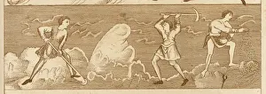 New Images August 2021 Prints: Farmers sowing and preparing the fields