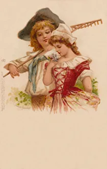 Images Dated 20th November 2019: Farmhand with his girl