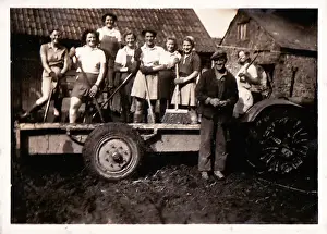 Bpeosa Prints: Farming in Devon, from College on trailer