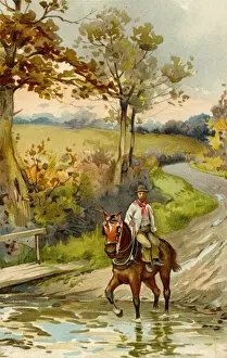 Farmworker Prints: Farmworker on horseback