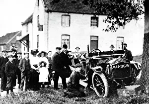 Farnsfield car accident early 1900s