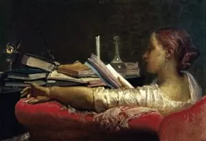 Interior Gallery: FARUFFINI, Federico (1831-1879). The Reader