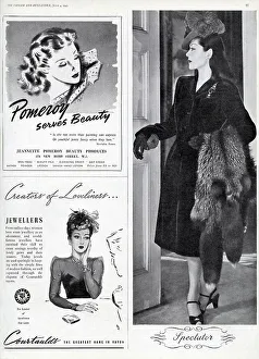 Rayon Prints: Fashion Advertisements - Tatler and Bystander, 1945