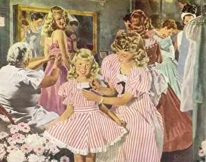 Adjusts Gallery: Fashion Show Backstage Date: 1948