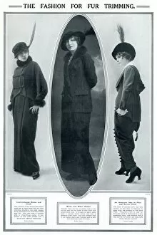 Images Dated 1st September 2016: Fashion for fur trimming 1913