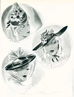 Jardine Collection: Fashion Hats Advertisement Illustration