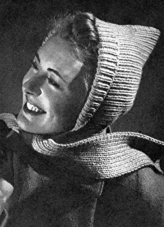 Handmade Prints: Fashion hood photograph, Britannia and Eve magazine, 1939