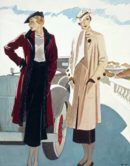 Elegance Collection: Fashion illustration by David Wright, 1930s
