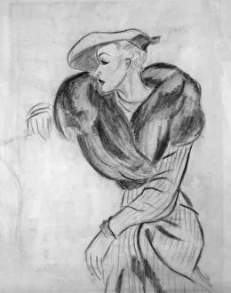 Images Dated 1st February 2012: Fashion illustration by David Wright, 1930s