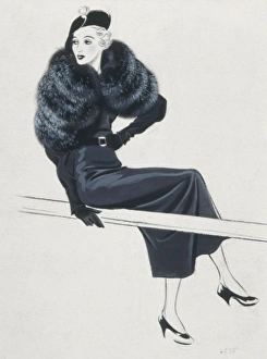 Images Dated 1st February 2012: Fashion illustration by David Wright, 1930s