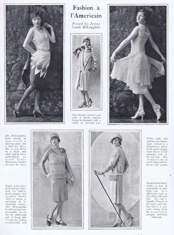 Images Dated 17th March 2014: Fashion a L Americian posed by Irene Castle McLaughlin, 1927