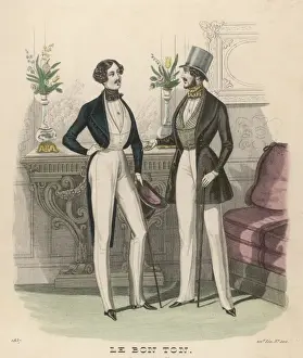 Waisted Prints: Fashion Plate / 1837 / Men