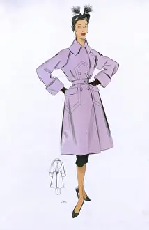 Fashion Plate - 1950s - French - Womens Costume