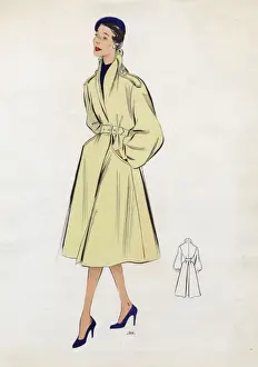 Fashion Plate - 1950s - French - Womens Costume