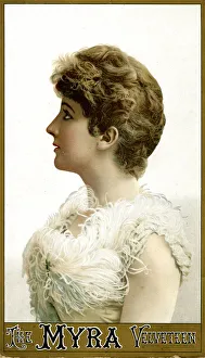 Images Dated 7th March 2019: Fashion showcard, The Myra Velveteen