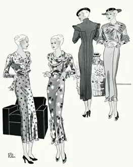 Hugging Prints: Fashion for summer 1934