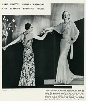 Images Dated 6th November 2015: Fashion for summer evening wear 1932