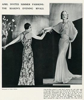 Images Dated 6th November 2015: Fashion for summer evening wear 1932