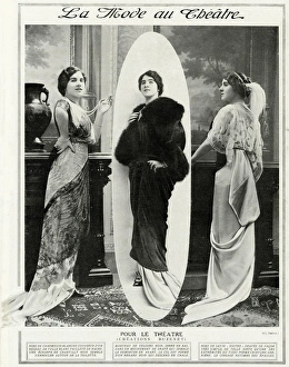Images Dated 18th November 2016: Fashion at the threatre 1912
