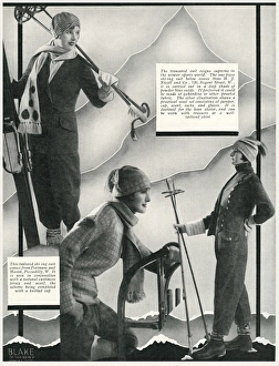 Images Dated 18th September 2017: Fashion for winter sports 1929