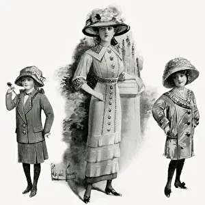 Flocks Prints: Fashion for the young girls 1912