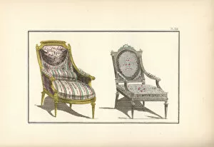 Fashionable armchairs of 1788