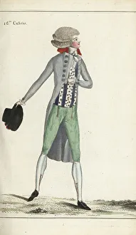 Lebrun Tossa Prints: Fashionable gentleman in hairstyle a la Triomphe, 1790