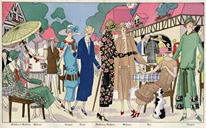 Fashionable ladies in designer outfits Fashionable ladies in designer outfits