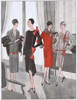 Four fashionable outfits for Spring 1928