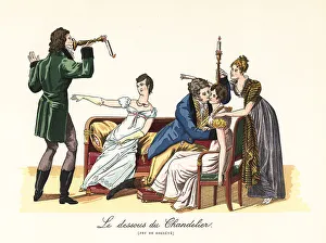 Diversion Prints: Fashionable people playing the game of the Candlestick Base