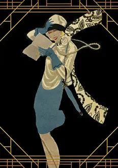 Abstract Prints: Fashionable Woman