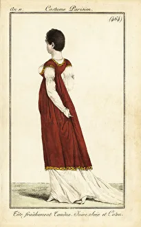 Haircut Prints: Fashionable woman in hairdo a la Victime, Paris, 1803