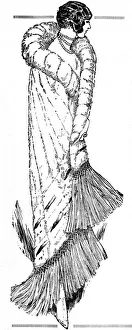 Images Dated 26th July 2016: Fashionable woman wearing a long dress from F. Javary